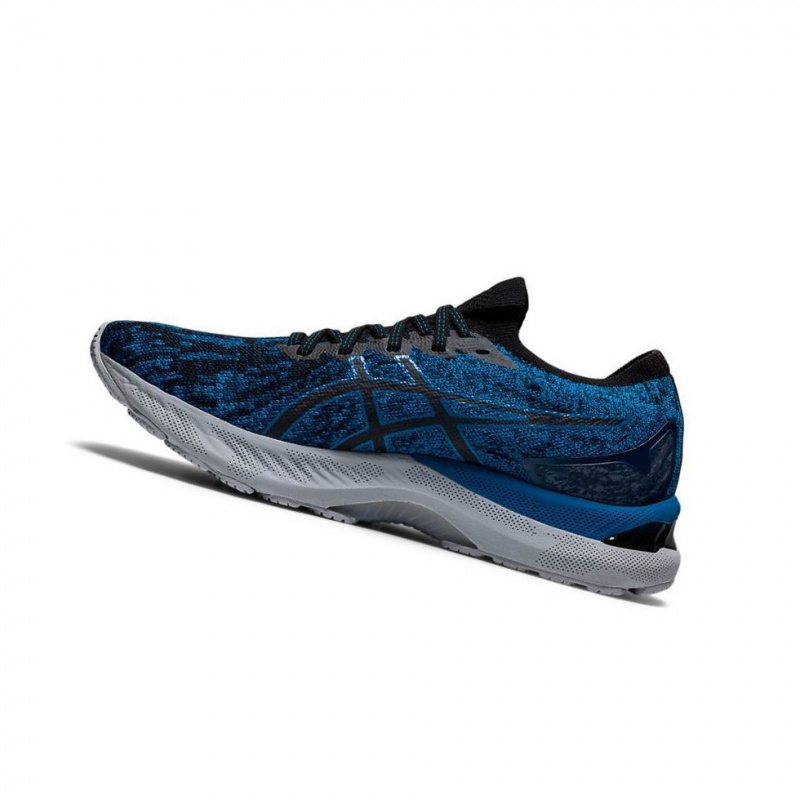 Chaussure Running Asics GEL-NIMBUS 23 Knit Homme Bleu | QYRS57401