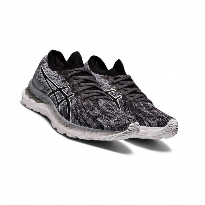 Chaussure Running Asics GEL-NIMBUS 23 Knit Femme Grise | KJYI30287