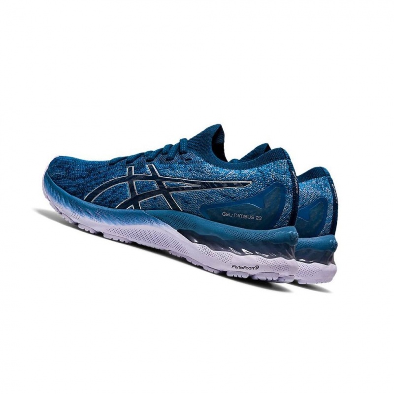 Chaussure Running Asics GEL-NIMBUS 23 Knit Femme Grise | IDBK29180