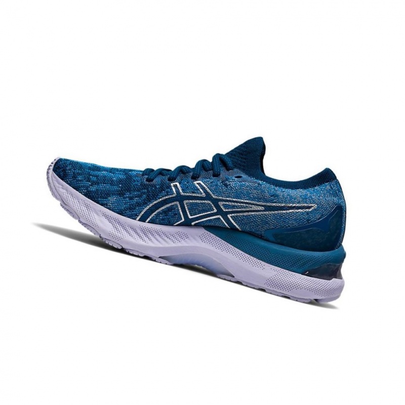 Chaussure Running Asics GEL-NIMBUS 23 Knit Femme Grise | IDBK29180