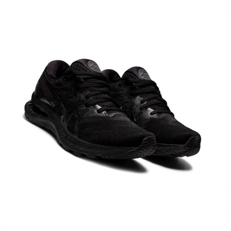 Chaussure Running Asics GEL-NIMBUS 23 Larges Femme Noir | SOKL82630