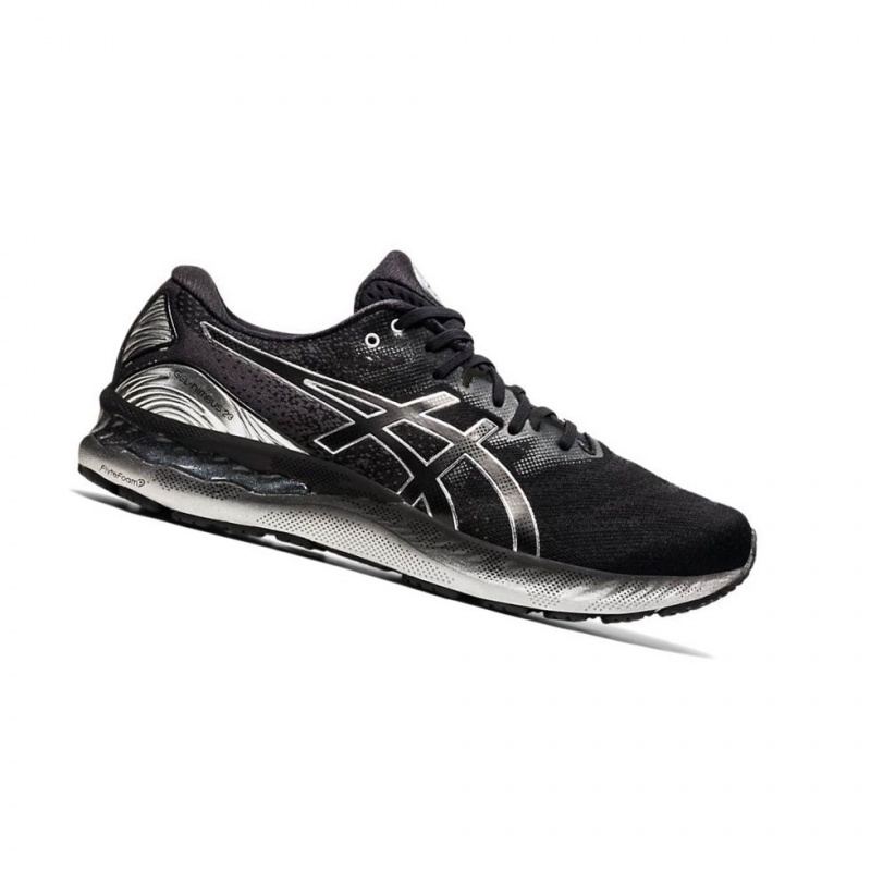 Chaussure Running Asics GEL-NIMBUS 23 PLATINUM Homme Noir | IOPB43857