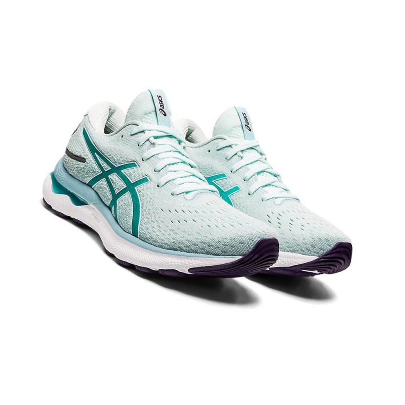 Chaussure Running Asics GEL-NIMBUS 24 (D) Femme Soothing Sea / Sea Glass | FTYI14578