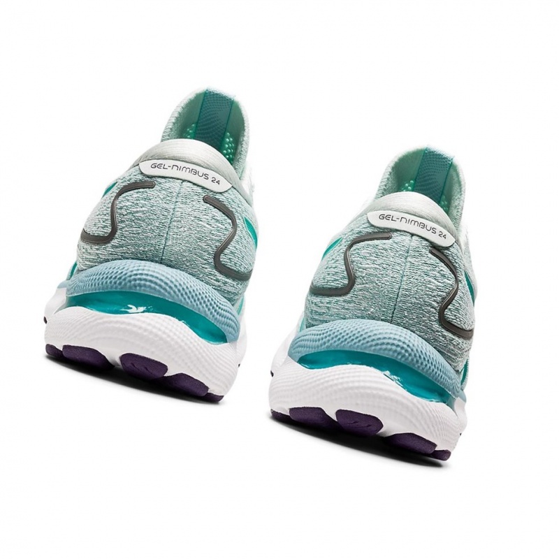 Chaussure Running Asics GEL-NIMBUS 24 (D) Femme Soothing Sea / Sea Glass | FTYI14578