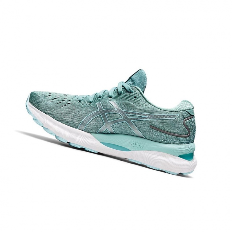 Chaussure Running Asics GEL-NIMBUS 24 (D) Femme Bleu | OXLF14509