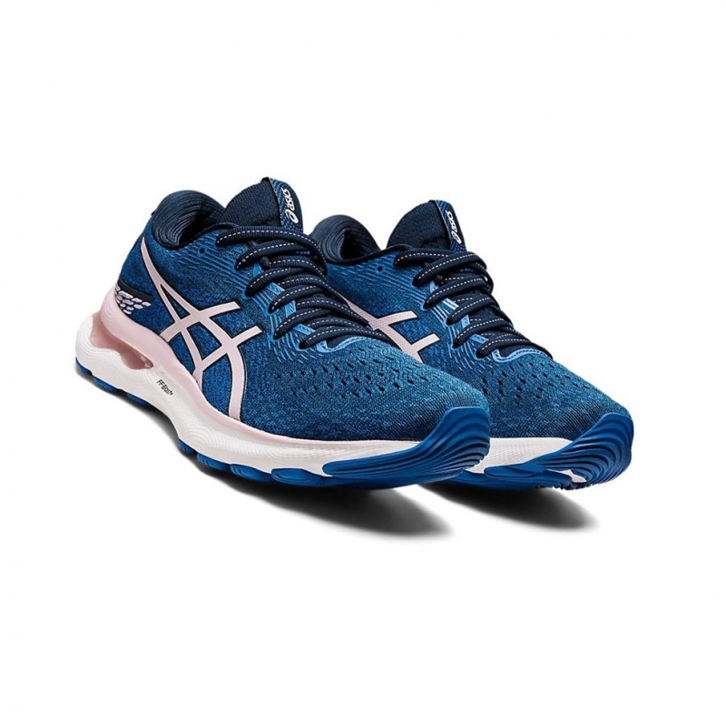 Chaussure Running Asics GEL-NIMBUS 24 (D) Femme Bleu Rose | IURJ49527