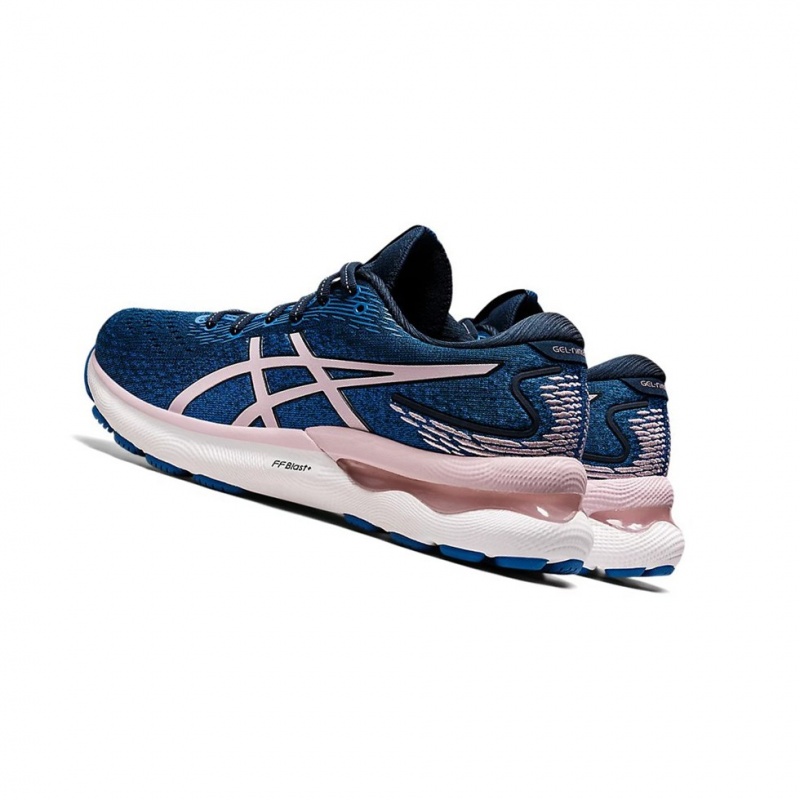 Chaussure Running Asics GEL-NIMBUS 24 (D) Femme Bleu Rose | IURJ49527