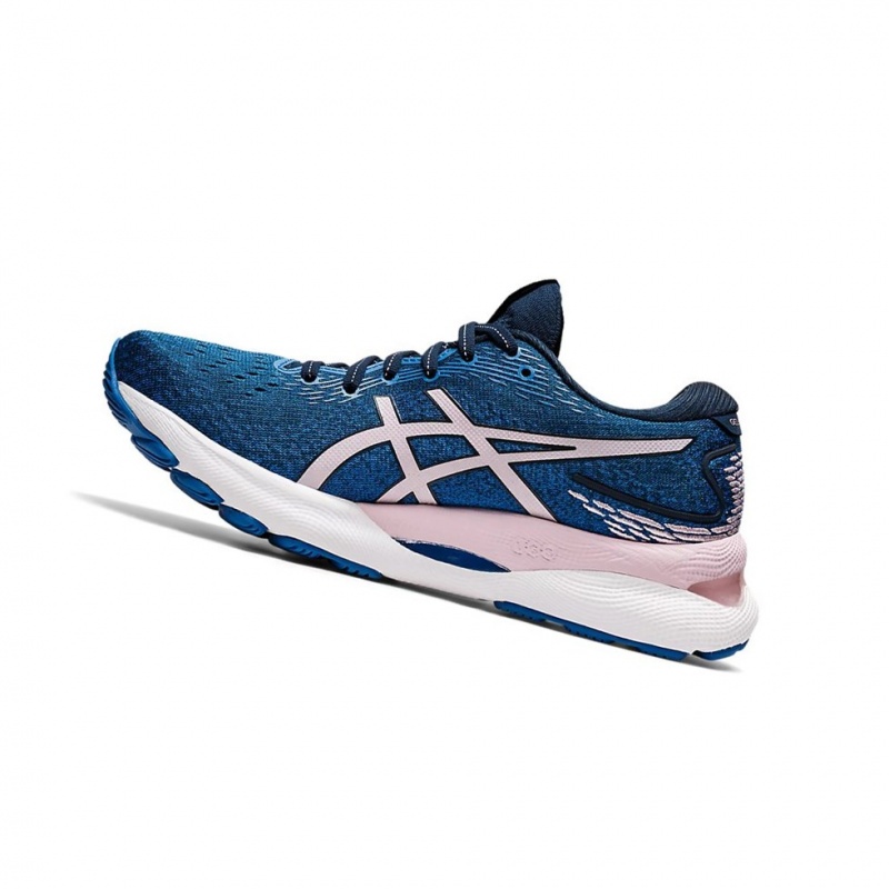 Chaussure Running Asics GEL-NIMBUS 24 (D) Femme Bleu Rose | IURJ49527