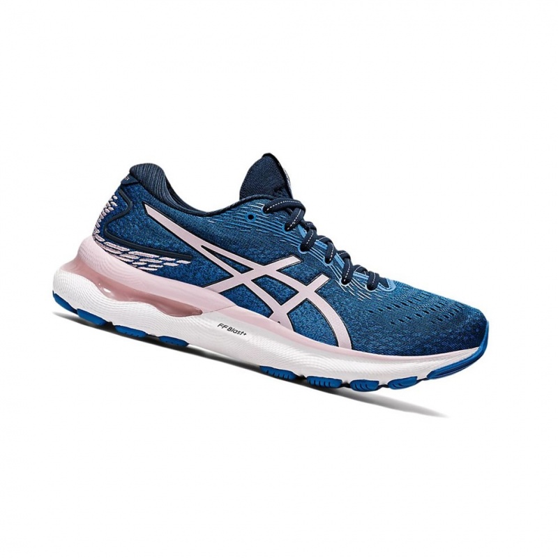 Chaussure Running Asics GEL-NIMBUS 24 (D) Femme Bleu Rose | IURJ49527