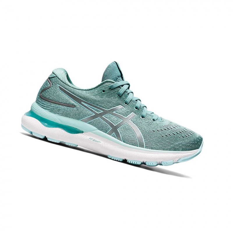 Chaussure Running Asics GEL-NIMBUS 24 Femme Bleu | OKZT41876