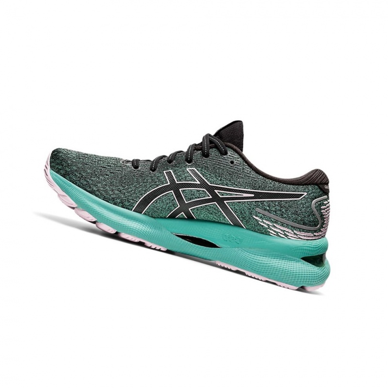 Chaussure Running Asics GEL-NIMBUS 24 Femme Noir Rose | QIXR14902