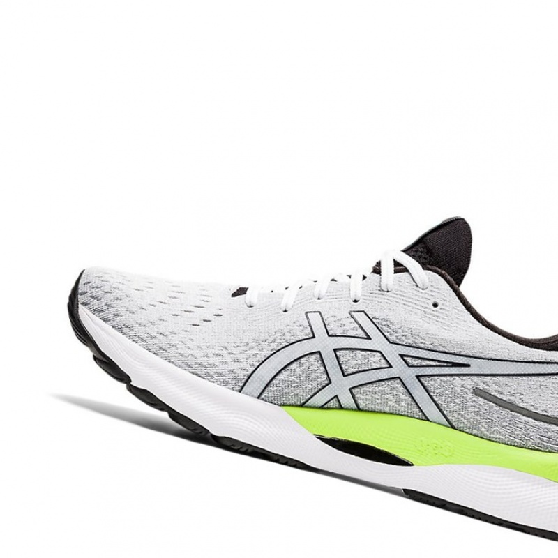 Chaussure Running Asics GEL-NIMBUS 24 Homme Blanche Noir | AQNT49623