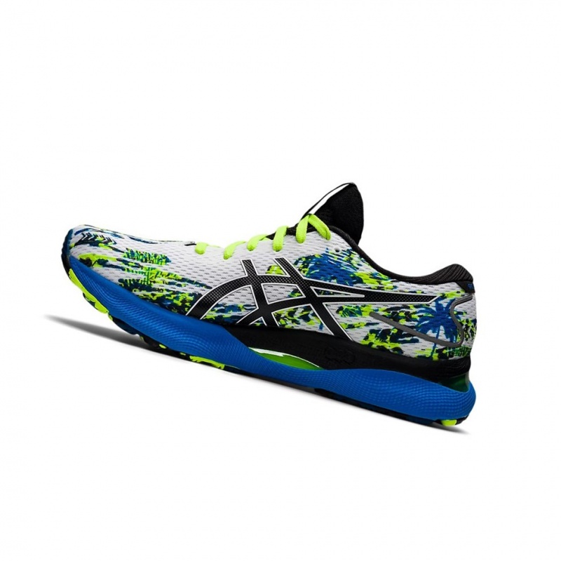 Chaussure Running Asics GEL-NIMBUS 24 Homme Blanche Noir | QIJO07283