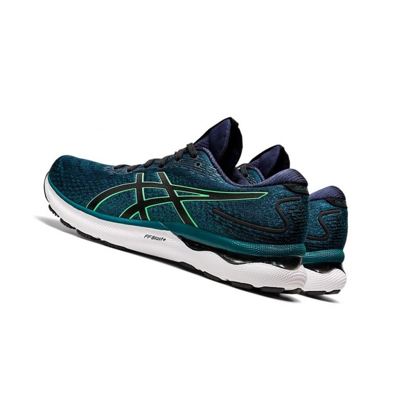 Chaussure Running Asics GEL-NIMBUS 24 Homme Velvet Pine / New Leaf | BISN81420