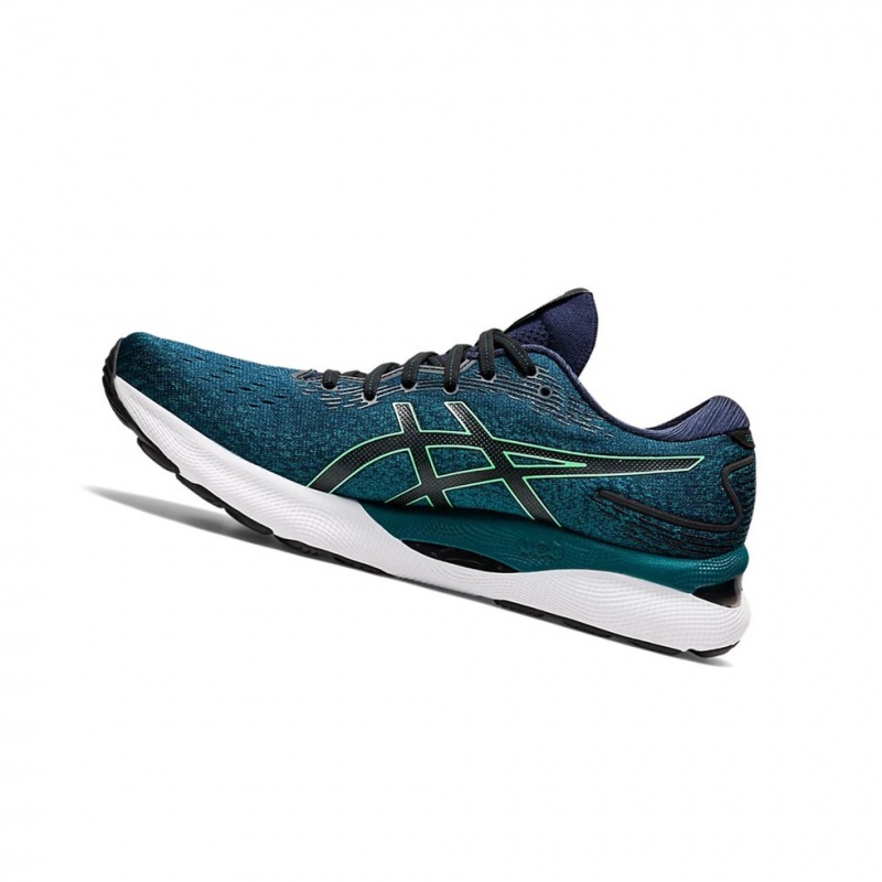 Chaussure Running Asics GEL-NIMBUS 24 Homme Velvet Pine / New Leaf | BISN81420