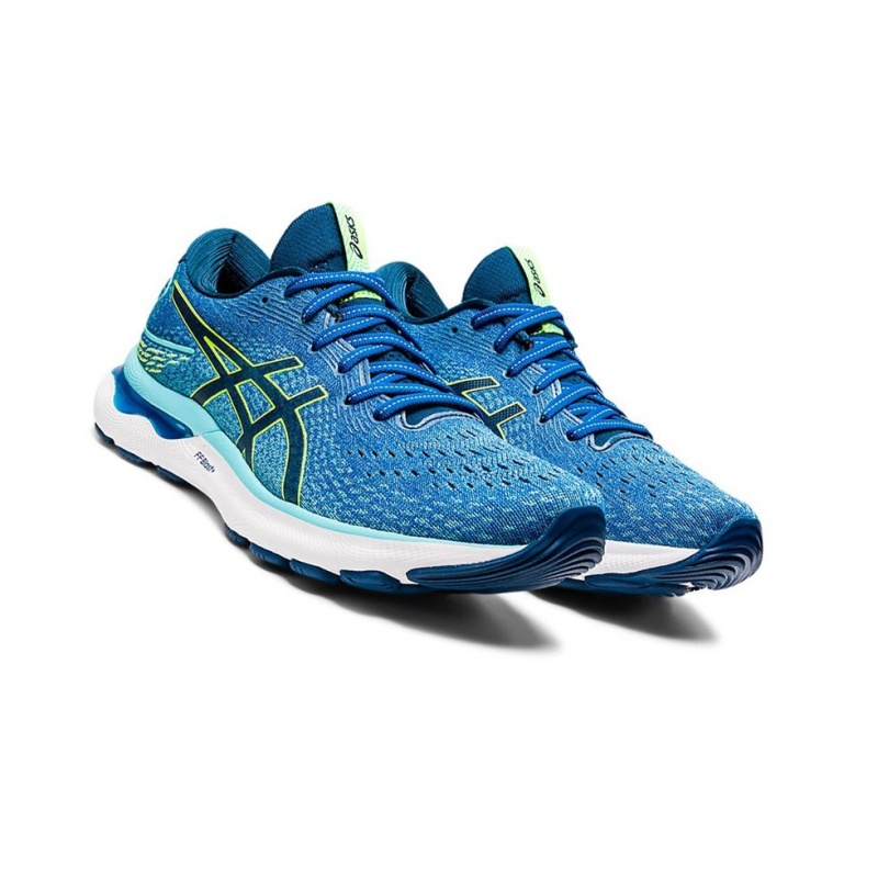 Chaussure Running Asics GEL-NIMBUS 24 Homme Vert | PADO37942