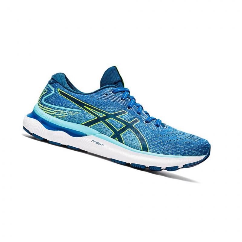 Chaussure Running Asics GEL-NIMBUS 24 Homme Vert | PADO37942