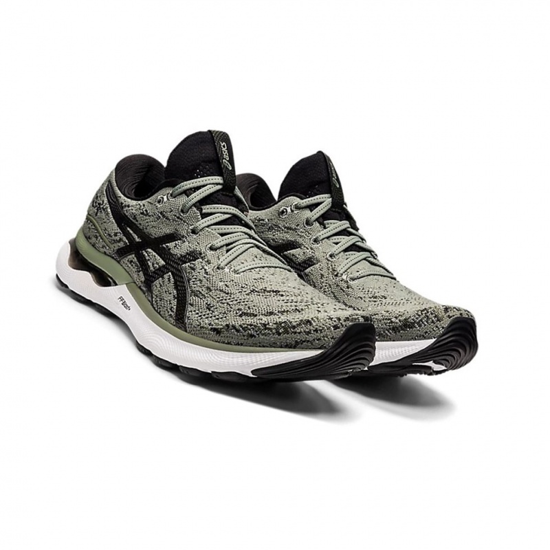 Chaussure Running Asics GEL-NIMBUS 24 MK Homme Vert Noir | WVOE23956