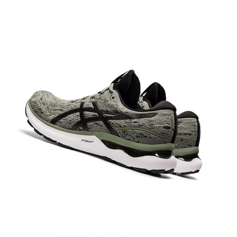 Chaussure Running Asics GEL-NIMBUS 24 MK Homme Vert Noir | WVOE23956