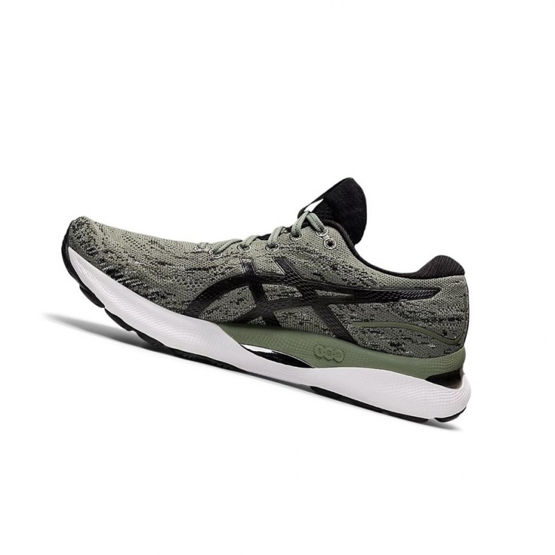 Chaussure Running Asics GEL-NIMBUS 24 MK Homme Vert Noir | WVOE23956