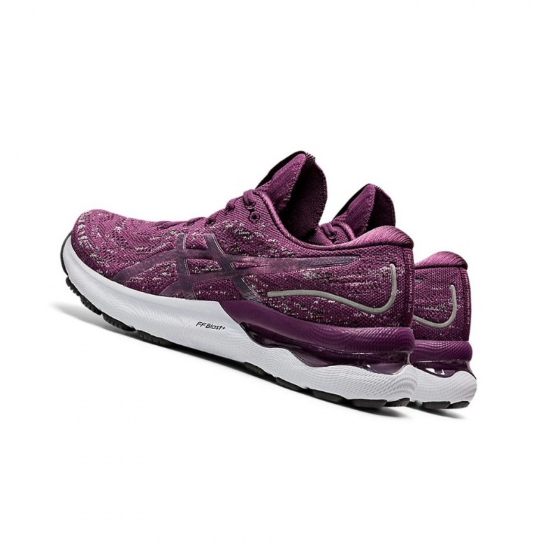 Chaussure Running Asics GEL-NIMBUS 24 MK Femme Noir Rose | JQLF65708