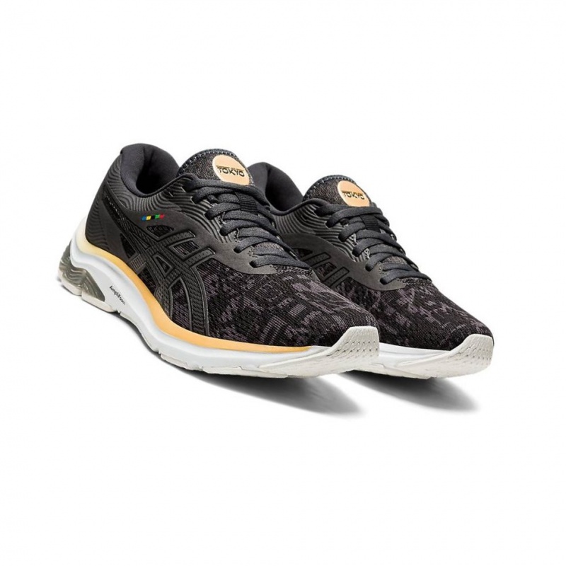 Chaussure Running Asics GEL-PULSE 12 Femme Noir | RJFD81453