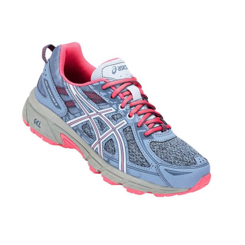 Chaussure Running Asics GEL-Venture 6 GS Enfant Bleu Clair | EZCR31826