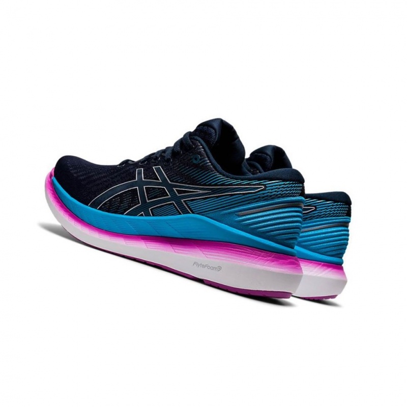 Chaussure Running Asics GLIDERIDE 2 Femme Bleu Marine | VEDM04792