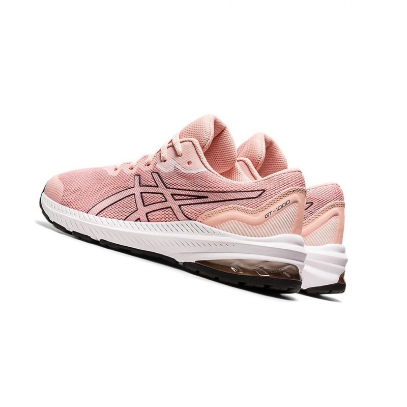 Chaussure Running Asics GT-1000 11 GS Enfant Rose Noir | RGFW27903