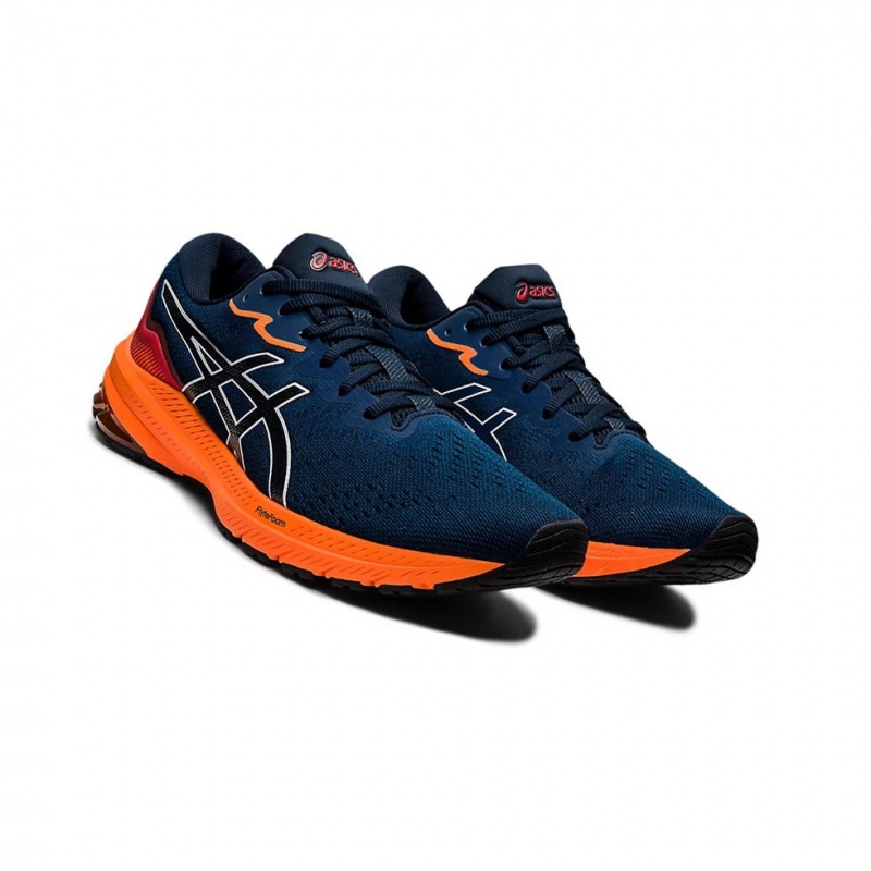 Chaussure Running Asics GT-1000 11 Homme Bleu Orange | KVTI98704