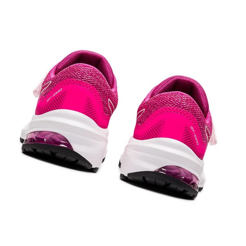 Chaussure Running Asics GT-1000 11 PS Enfant Rose Blanche | ZPRT29163