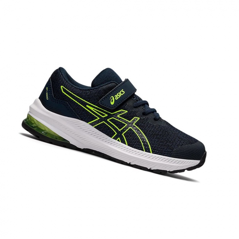 Chaussure Running Asics GT-1000 11 PS Enfant Bleu Vert | QZRD91286