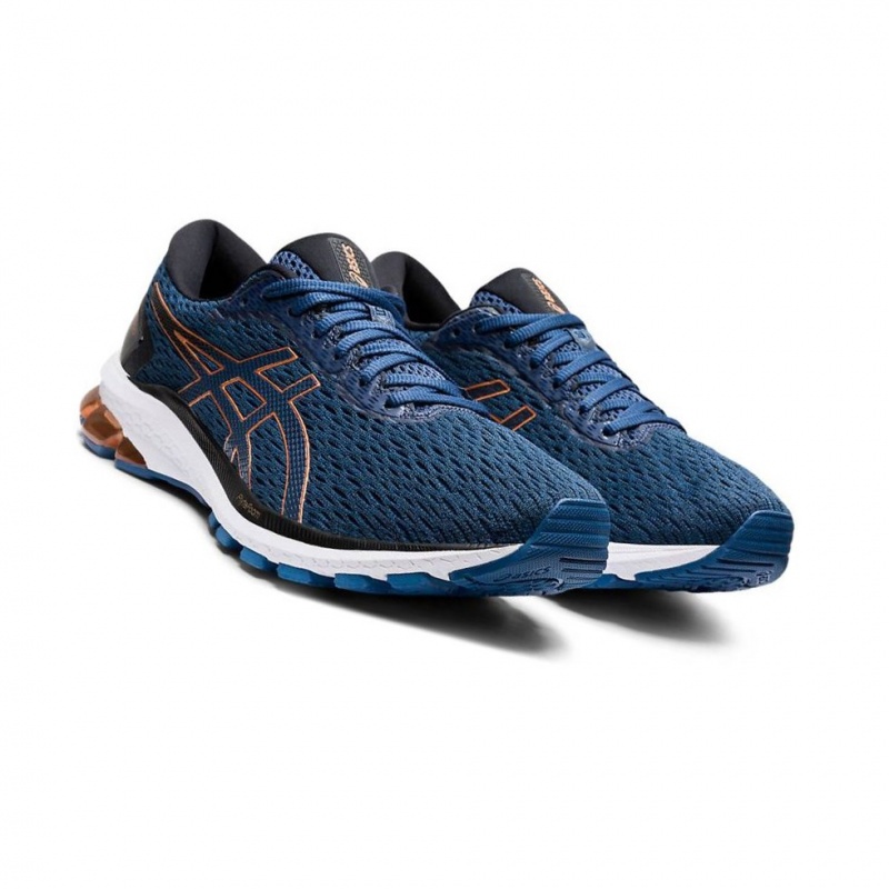 Chaussure Running Asics GT-1000 9 Homme Bleu Foncé | CYQM24350