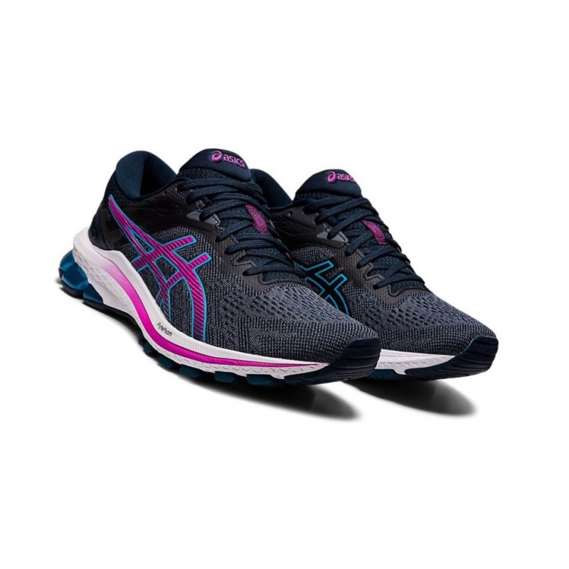 Chaussure Running Asics GT-1000 Femme Bleu Marine | YHXU71402