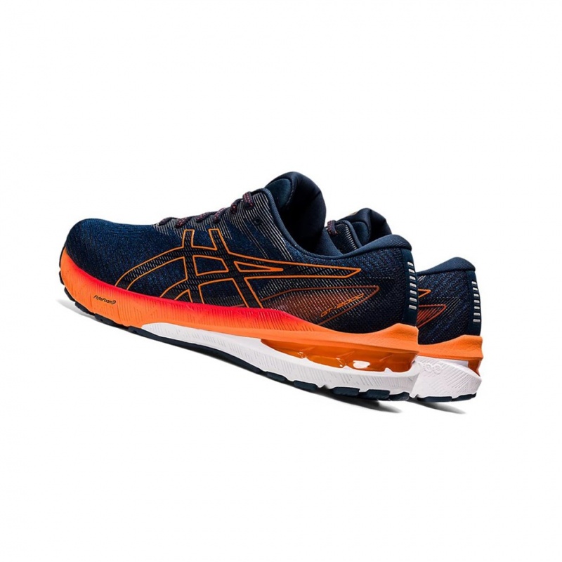 Chaussure Running Asics GT-2000 10 (2E) Homme Bleu Orange | PGHO89103