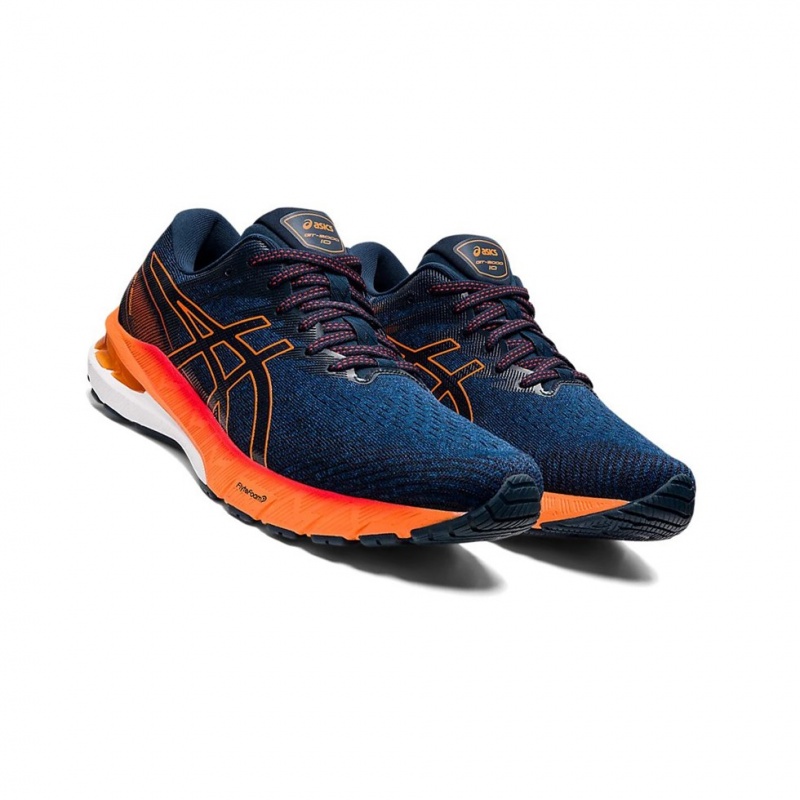 Chaussure Running Asics GT-2000 10 Homme Bleu Orange | UQWE54802