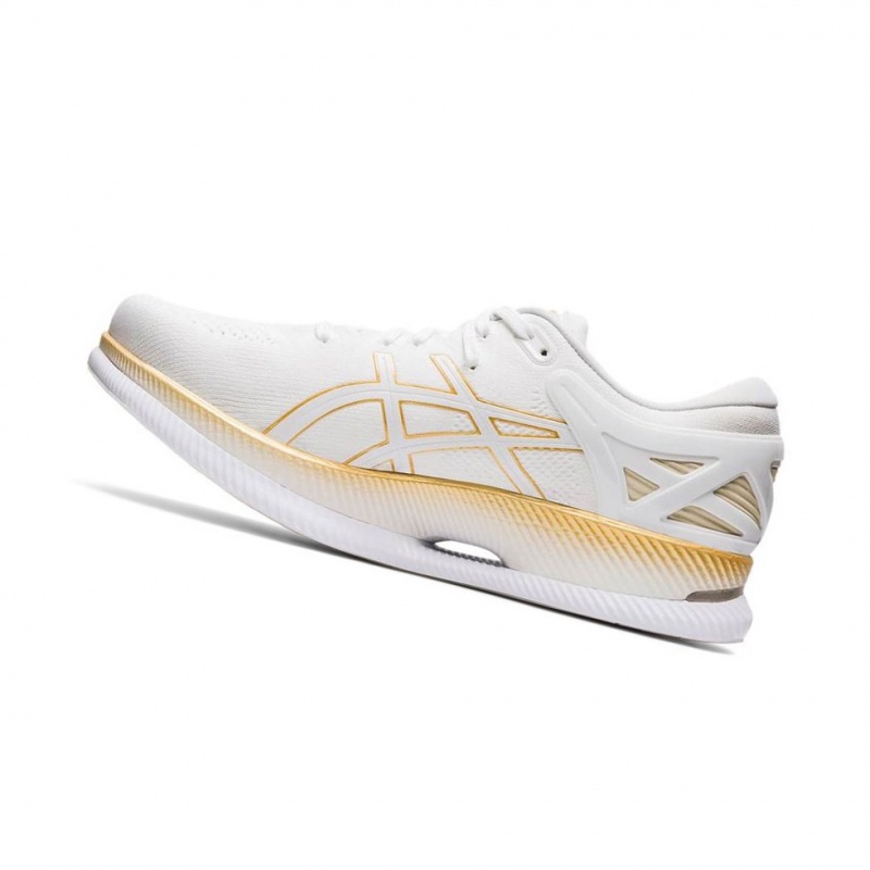 Chaussure Running Asics METARIDE Homme Blanche | JHNY29841