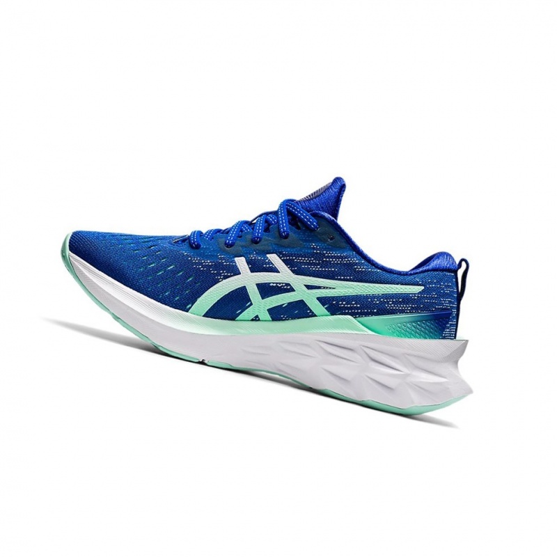 Chaussure Running Asics NOVABLAST 2 Femme Bleu Blanche | WPJA81975