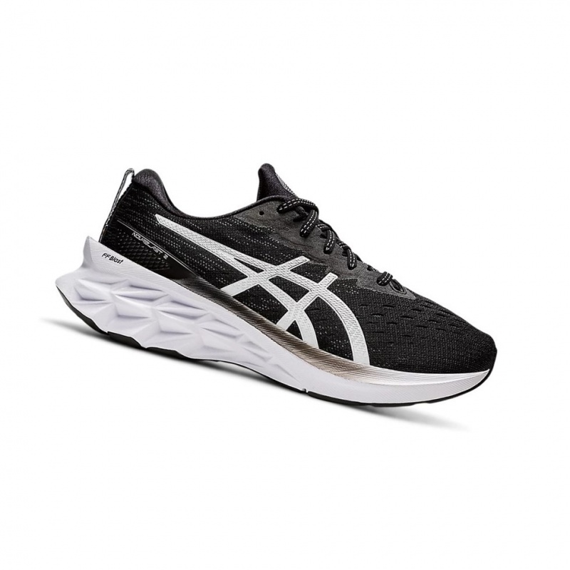 Chaussure Running Asics NOVABLAST 2 Femme Noir Argent | RVXZ37246