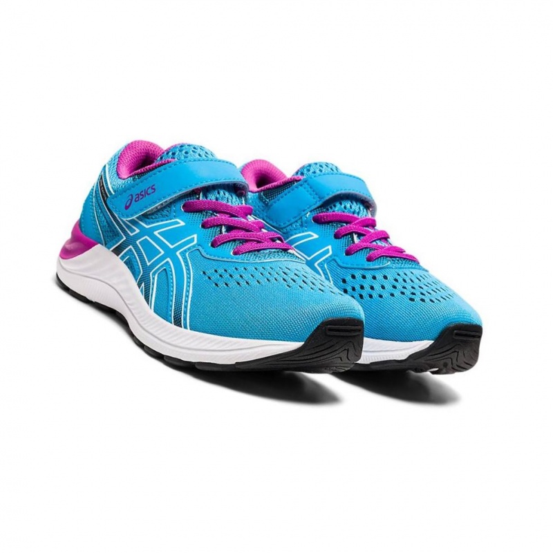 Chaussure Running Asics PRE EXCITE 8 PS Enfant Bleu | NLTW31264