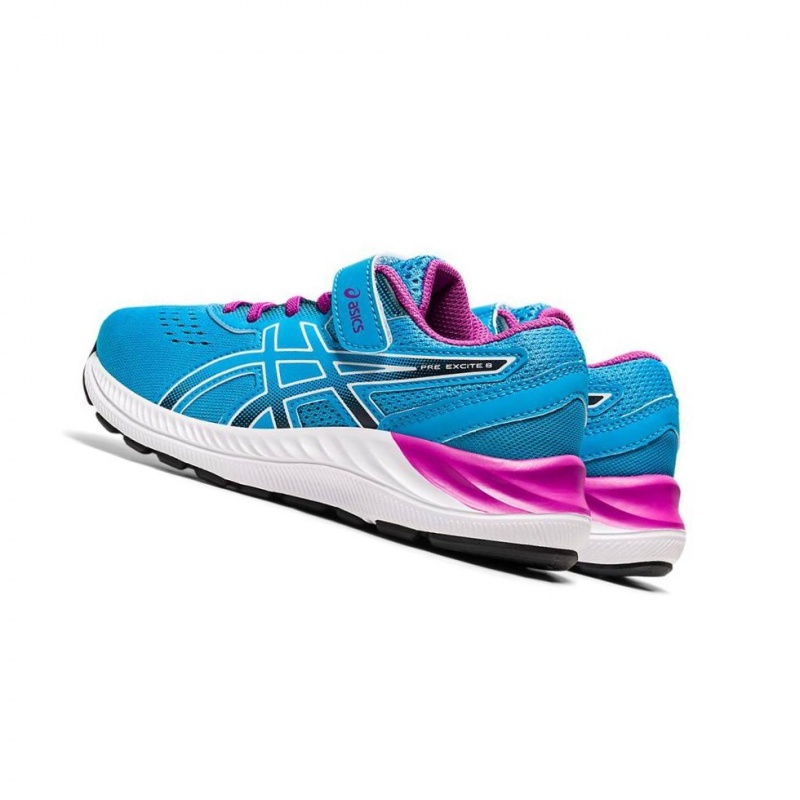 Chaussure Running Asics PRE EXCITE 8 PS Enfant Bleu | NLTW31264