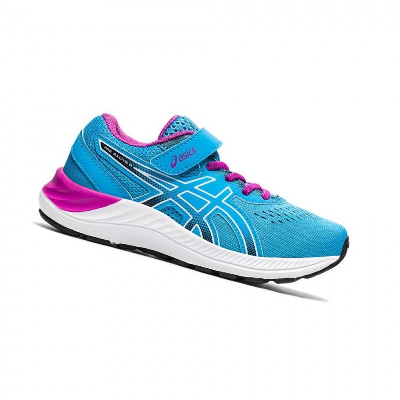 Chaussure Running Asics PRE EXCITE 8 PS Enfant Bleu | NLTW31264