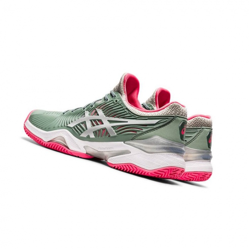 Chaussure Tennis Asics COURT FF 2 Femme Vert Olive | EMAL65840