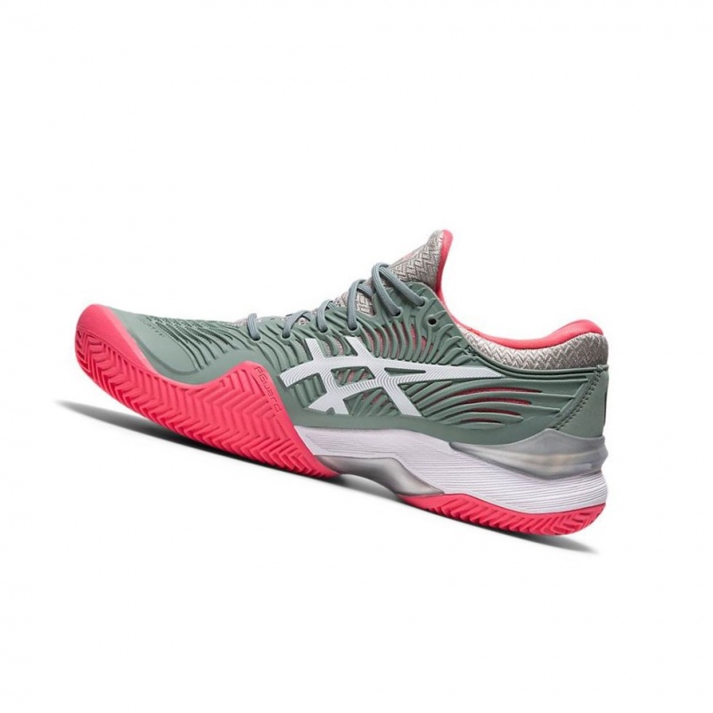 Chaussure Tennis Asics COURT FF 2 Femme Vert Olive | EMAL65840