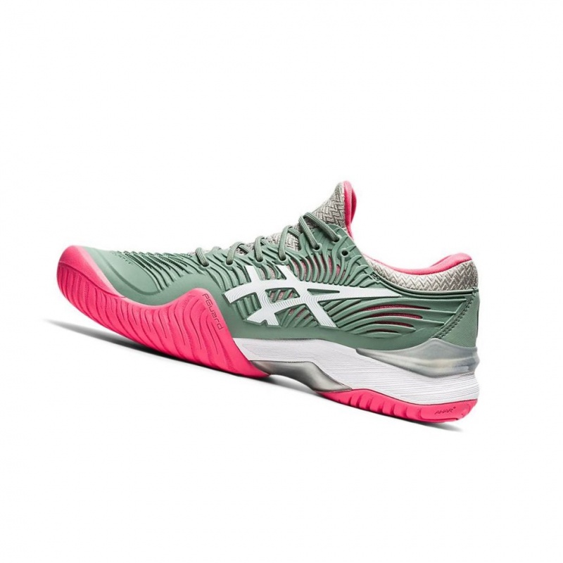 Chaussure Tennis Asics COURT FF 2 Femme Vert Olive | EXKS89130