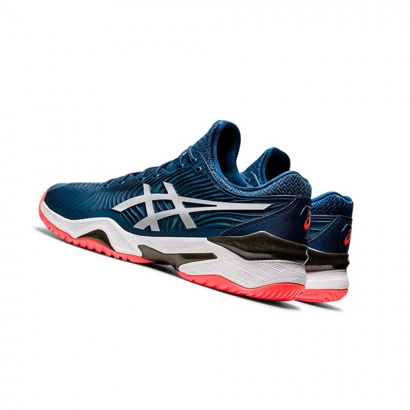 Chaussure Tennis Asics COURT FF 2 Homme Bleu Blanche | AMPU67843