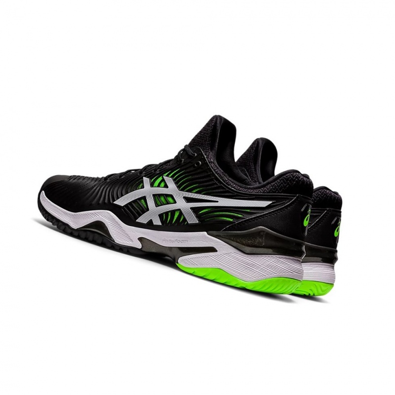 Chaussure Tennis Asics COURT FF 2 Homme Noir Vert | YFDG78059