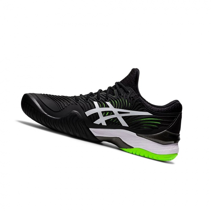 Chaussure Tennis Asics COURT FF 2 Homme Noir Vert | YFDG78059