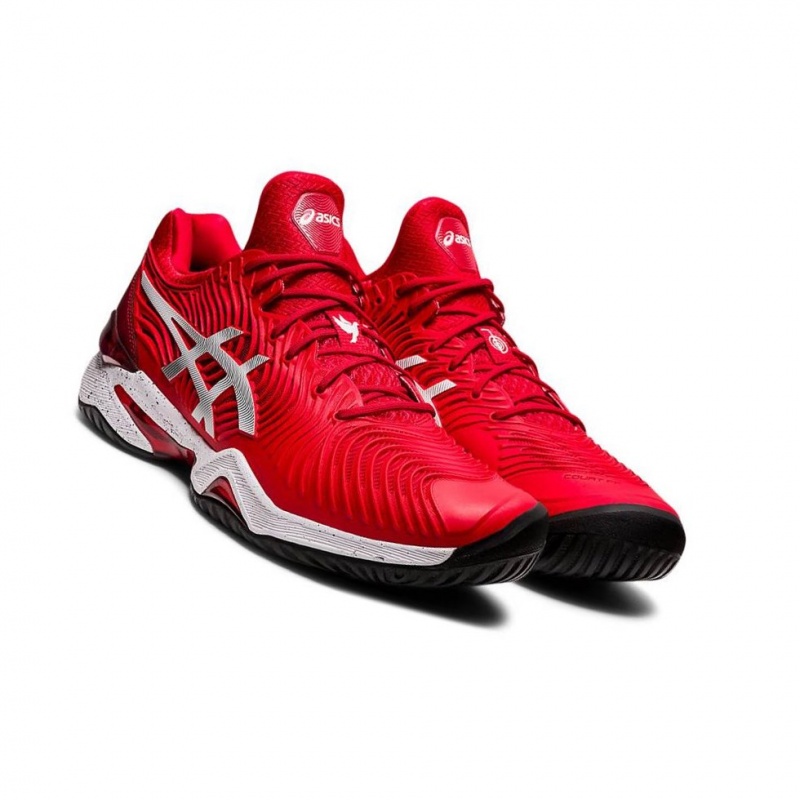 Chaussure Tennis Asics COURT FF Homme Rouge | IOJE08352