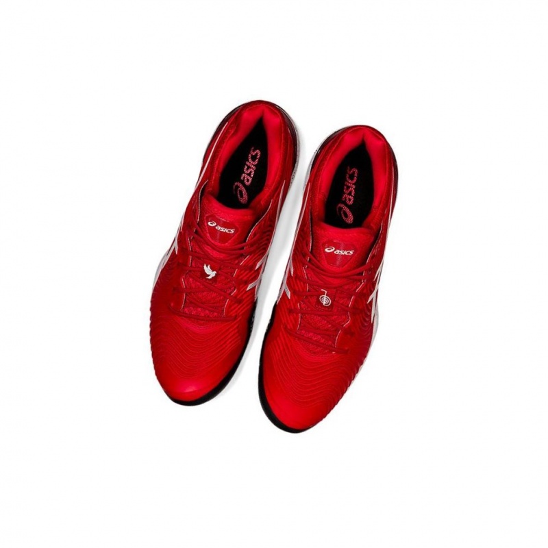 Chaussure Tennis Asics COURT FF Homme Rouge | IOJE08352